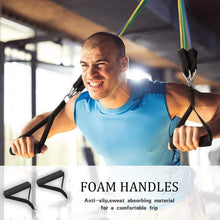 Load image into Gallery viewer, HomeFit™ Resistance Band 11pcs/Set - Latex Resistance Bands Gym Door Anchor Ankle Straps With Bag Kit Set Yoga Exercise Fitness Band Rubber Loop Tube Bands