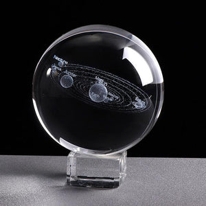 3D SOLAR SYSTEM CRYSTAL BALL